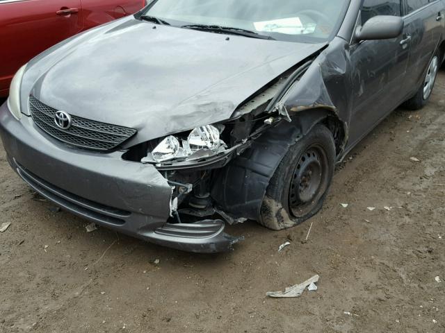 4T1BE32K34U891602 - 2004 TOYOTA CAMRY LE GRAY photo 9