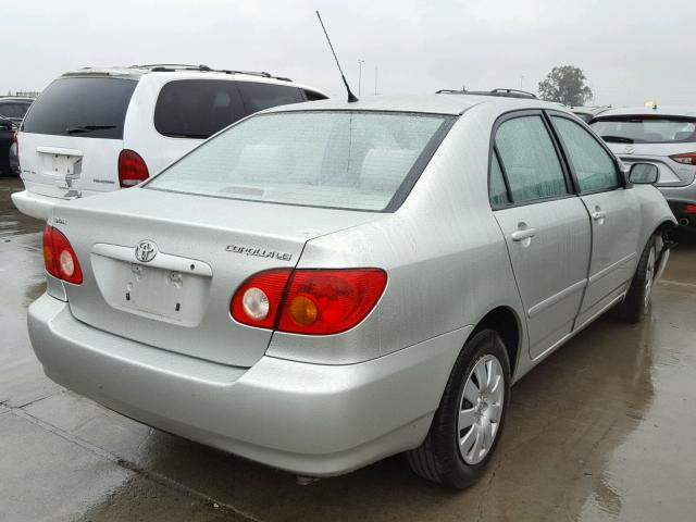 JTDBR32E242042043 - 2004 TOYOTA COROLLA CE GRAY photo 4