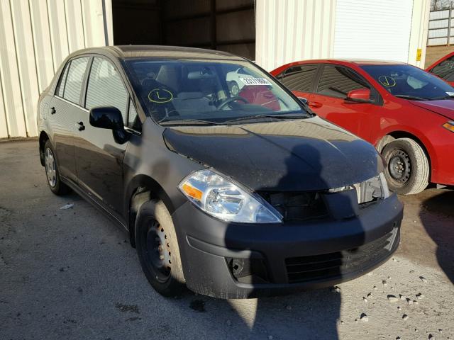 3N1BC11E58L359068 - 2008 NISSAN VERSA S BLACK photo 1