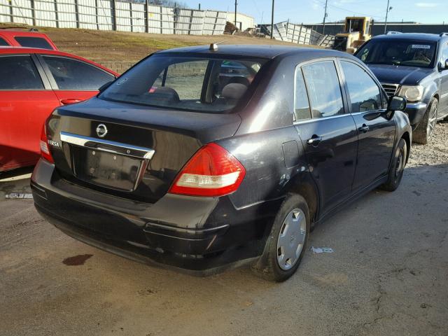 3N1BC11E58L359068 - 2008 NISSAN VERSA S BLACK photo 4