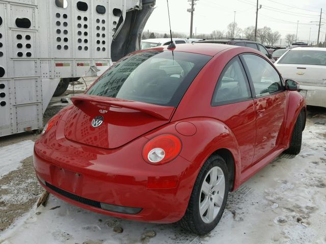 3VWRW31C97M505751 - 2007 VOLKSWAGEN NEW BEETLE RED photo 4