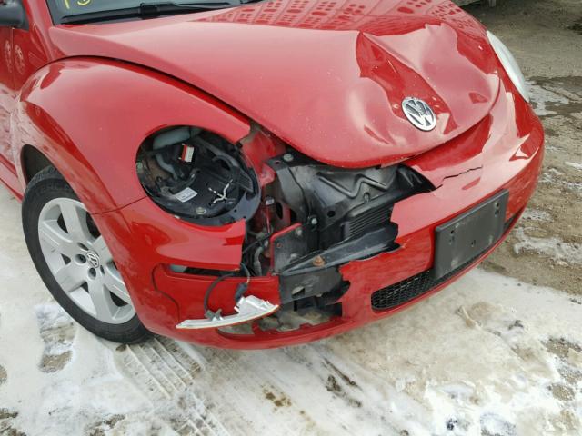3VWRW31C97M505751 - 2007 VOLKSWAGEN NEW BEETLE 红色 照片 9