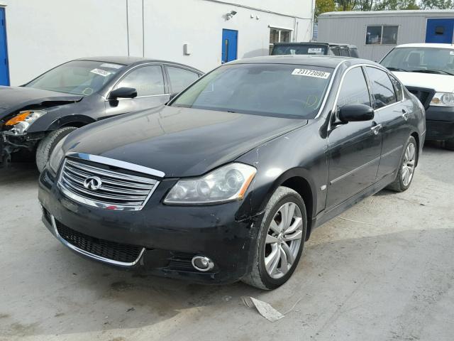 JNKAY01E683606252 - 2008 INFINITI M35 BASE BLACK photo 2