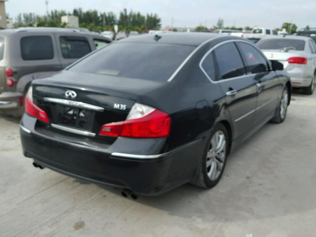 JNKAY01E683606252 - 2008 INFINITI M35 BASE BLACK photo 4