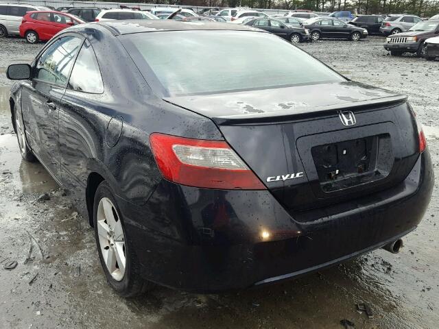 2HGFG12827H527091 - 2007 HONDA CIVIC EX შავი ფოტო 3