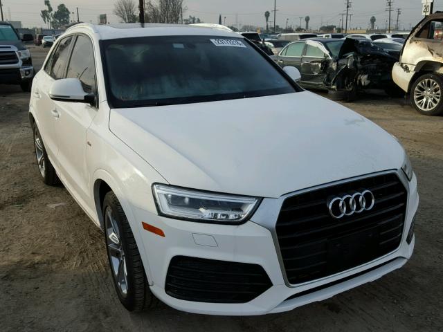 WA1HCCFSXJR000115 - 2018 AUDI Q3 PREMIUM WHITE photo 1