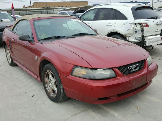 1FAFP44654F154322 - 2004 FORD MUSTANG RED photo 1