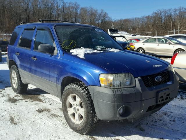 1FMYU93135KB27686 - 2005 FORD ESCAPE XLT BLUE photo 1