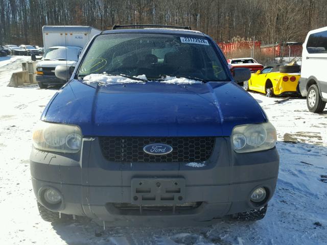 1FMYU93135KB27686 - 2005 FORD ESCAPE XLT BLUE photo 10