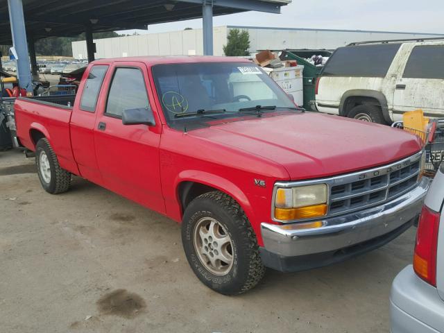 1B7GL23X7RW129194 - 1994 DODGE DAKOTA RED photo 1