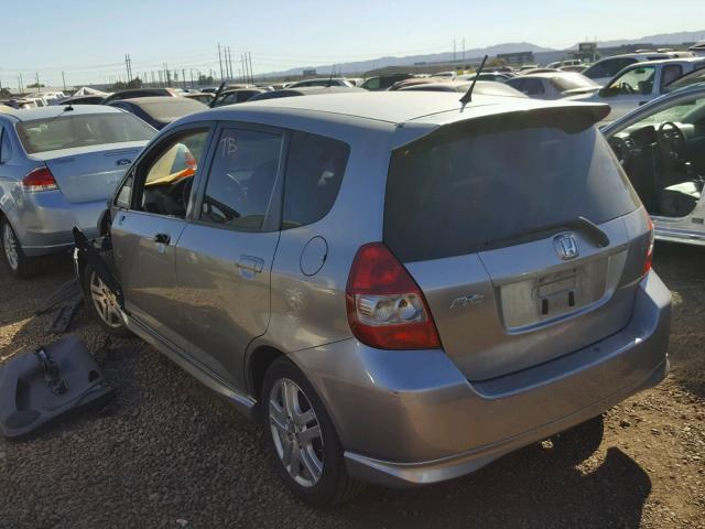 JHMGD386X8S064204 - 2008 HONDA FIT SPORT SILVER photo 3