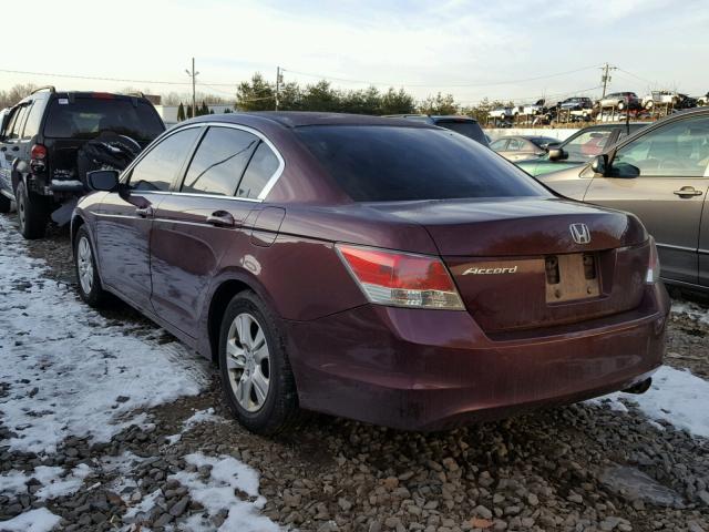 1HGCP25469A082857 - 2009 HONDA ACCORD LXP BURGUNDY photo 3