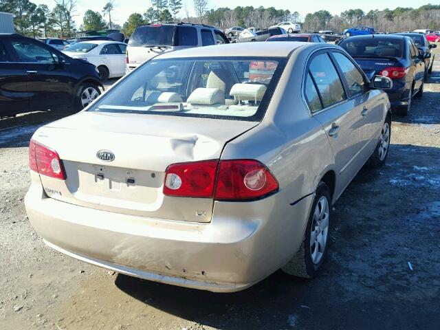 KNAGE123975130687 - 2007 KIA OPTIMA LX TAN photo 4