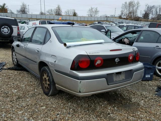 2G1WF52E859276222 - 2005 CHEVROLET IMPALA SILVER photo 3