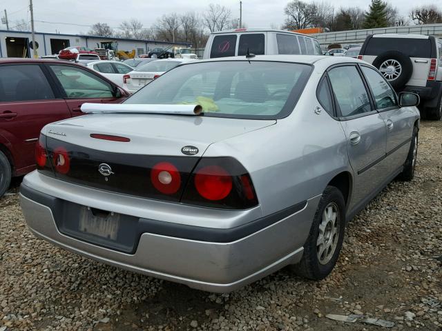 2G1WF52E859276222 - 2005 CHEVROLET IMPALA SILVER photo 4