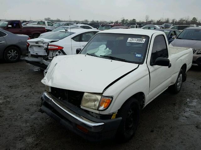 4TANL42N4XZ451480 - 1999 TOYOTA TACOMA WHITE photo 2