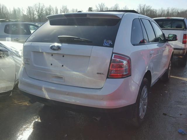 2FMDK38C89BA73488 - 2009 FORD EDGE SEL WHITE photo 4