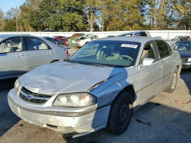 2G1WF52E339307048 - 2003 CHEVROLET IMPALA SILVER photo 2