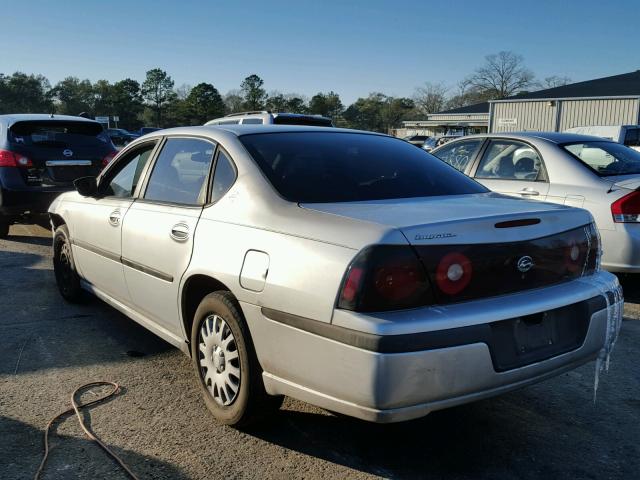 2G1WF52E339307048 - 2003 CHEVROLET IMPALA SILVER photo 3