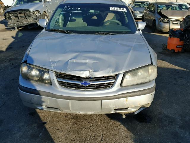 2G1WF52E339307048 - 2003 CHEVROLET IMPALA SILVER photo 9