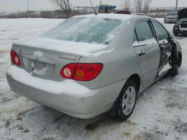 2T1BR32E53C730604 - 2003 TOYOTA COROLLA CE GRAY photo 4