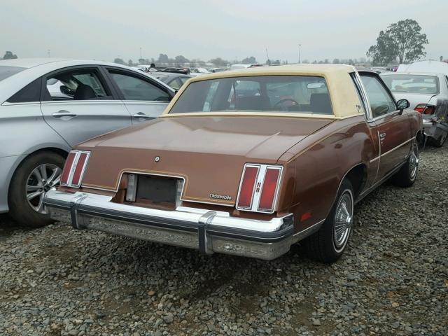 3K47U8R436241 - 1978 OLDSMOBILE CUTLASS BROWN photo 4