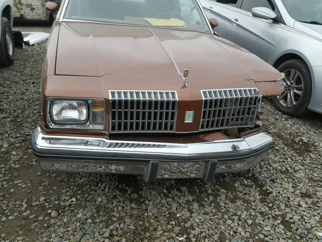 3K47U8R436241 - 1978 OLDSMOBILE CUTLASS BROWN photo 7