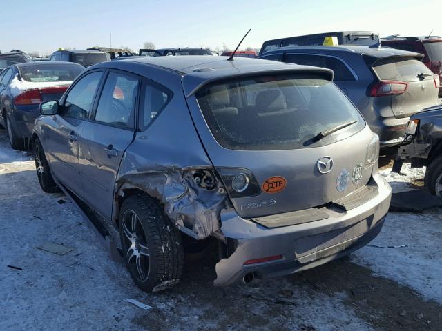 JM1BK343051293991 - 2005 MAZDA 3 HATCHBAC GRAY photo 3