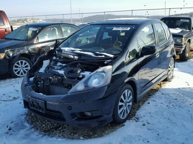 JHMGE8H52CC041942 - 2012 HONDA FIT SPORT BLACK photo 2