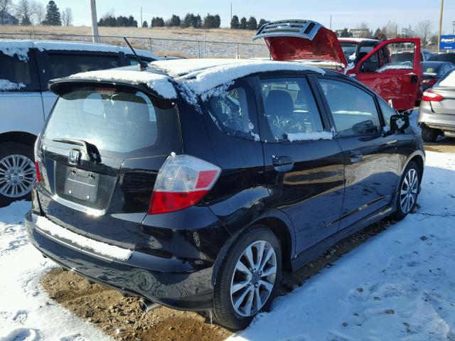 JHMGE8H52CC041942 - 2012 HONDA FIT SPORT BLACK photo 4