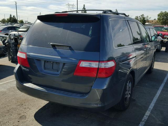 5FNRL38736B430603 - 2006 HONDA ODYSSEY EX GRAY photo 4