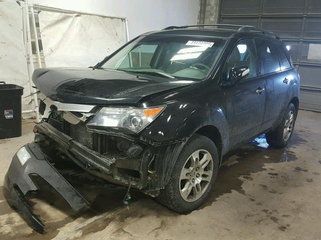 2HNYD28278H500585 - 2008 ACURA MDX BLACK photo 2