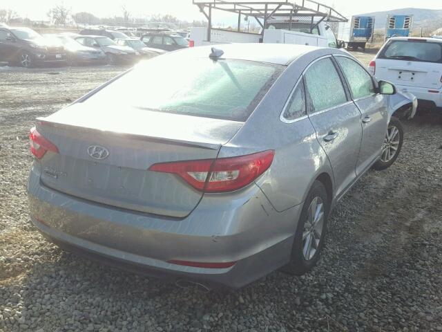 5NPE24AF6GH359618 - 2016 HYUNDAI SONATA SE GRAY photo 4