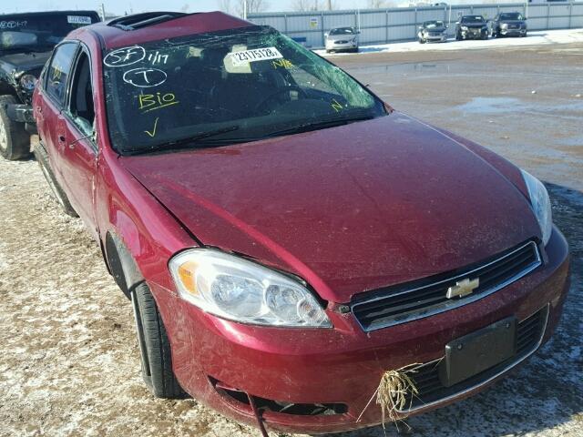 2G1WT58K589146974 - 2008 CHEVROLET IMPALA LT RED photo 1