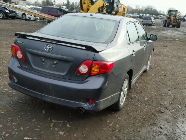 2T1BU4EE3AC287477 - 2010 TOYOTA COROLLA BA GRAY photo 4