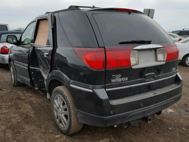 3G5DB03745S533125 - 2005 BUICK RENDEZVOUS BLACK photo 3