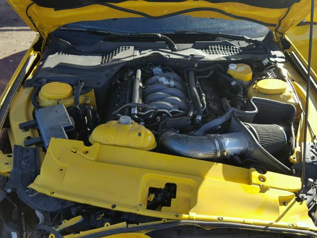 1FA6P8CF0F5308520 - 2015 FORD MUSTANG GT YELLOW photo 7