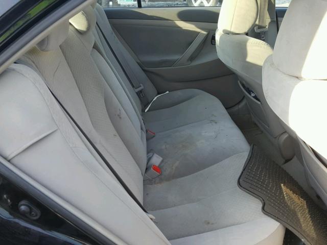 4T4BE46K49R109997 - 2009 TOYOTA CAMRY BASE BLACK photo 6