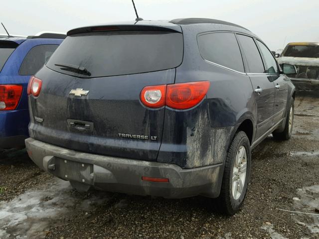 1GNKRJED1BJ327382 - 2011 CHEVROLET TRAVERSE L BLUE photo 4