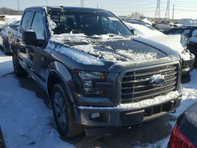 1FTEW1EP2HFB32704 - 2017 FORD F-150 GRAY photo 1