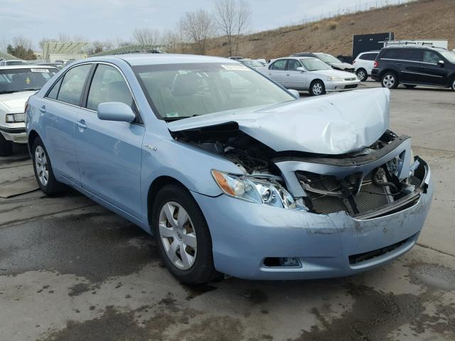 4T1BB46K98U062239 - 2008 TOYOTA CAMRY HYBR BLUE photo 1