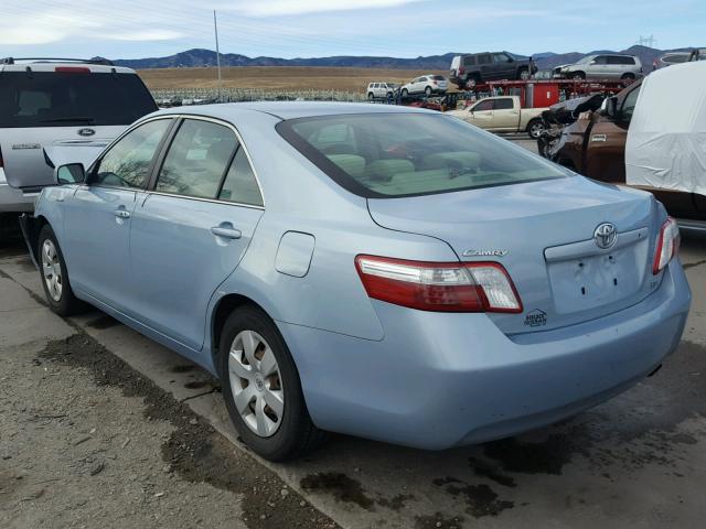 4T1BB46K98U062239 - 2008 TOYOTA CAMRY HYBR BLUE photo 3