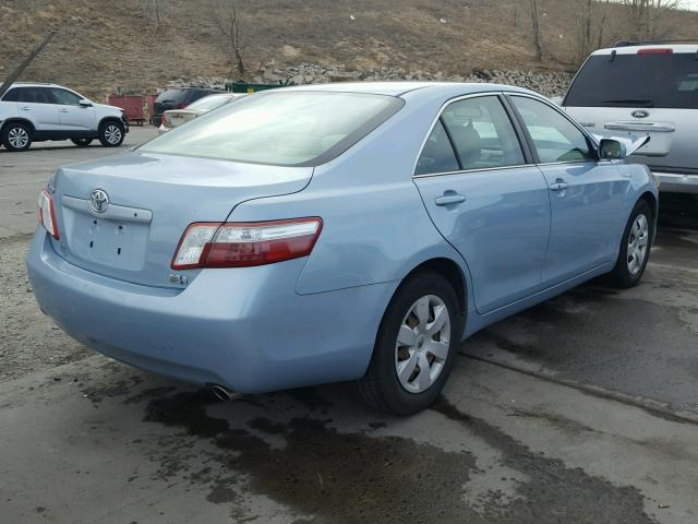 4T1BB46K98U062239 - 2008 TOYOTA CAMRY HYBR BLUE photo 4