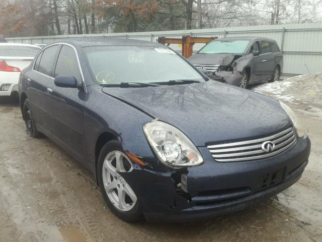 JNKCV51F74M710167 - 2004 INFINITI G35 BLUE photo 1