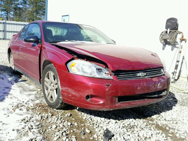 2G1WK151069399074 - 2006 CHEVROLET MONTE CARL MAROON photo 1