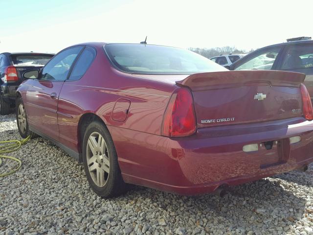 2G1WK151069399074 - 2006 CHEVROLET MONTE CARL MAROON photo 3