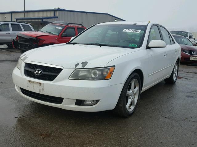 5NPEU46F86H147868 - 2006 HYUNDAI SONATA GLS WHITE photo 2