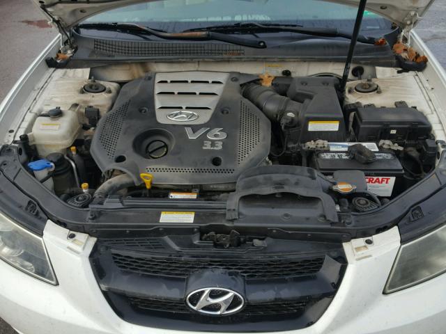 5NPEU46F86H147868 - 2006 HYUNDAI SONATA GLS WHITE photo 7