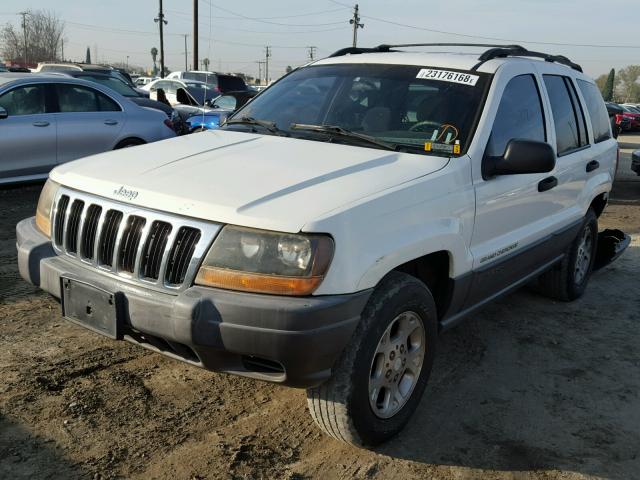 1J4GX48S41C729202 - 2001 JEEP GRAND CHER WHITE photo 2