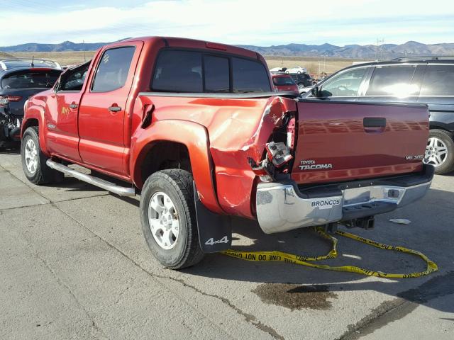 5TELU42NX7Z383084 - 2007 TOYOTA TACOMA DOU RED photo 3